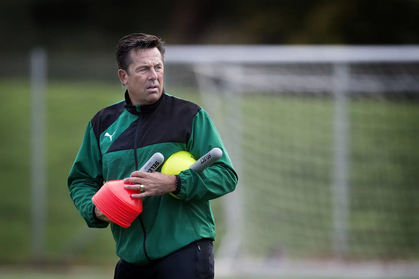 Mark Strudal, der her træner kvindelandsholdet i Dragør, bliver cheftræner i nedrykkede Lyngby. Liselotte Sabroe/Ritzau Scanpix