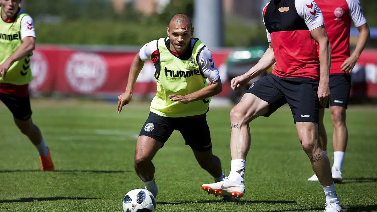 Martin Braithwaite spillede en god anden halvleg mod Mexico og banker på til startopstillingen mod Peru.