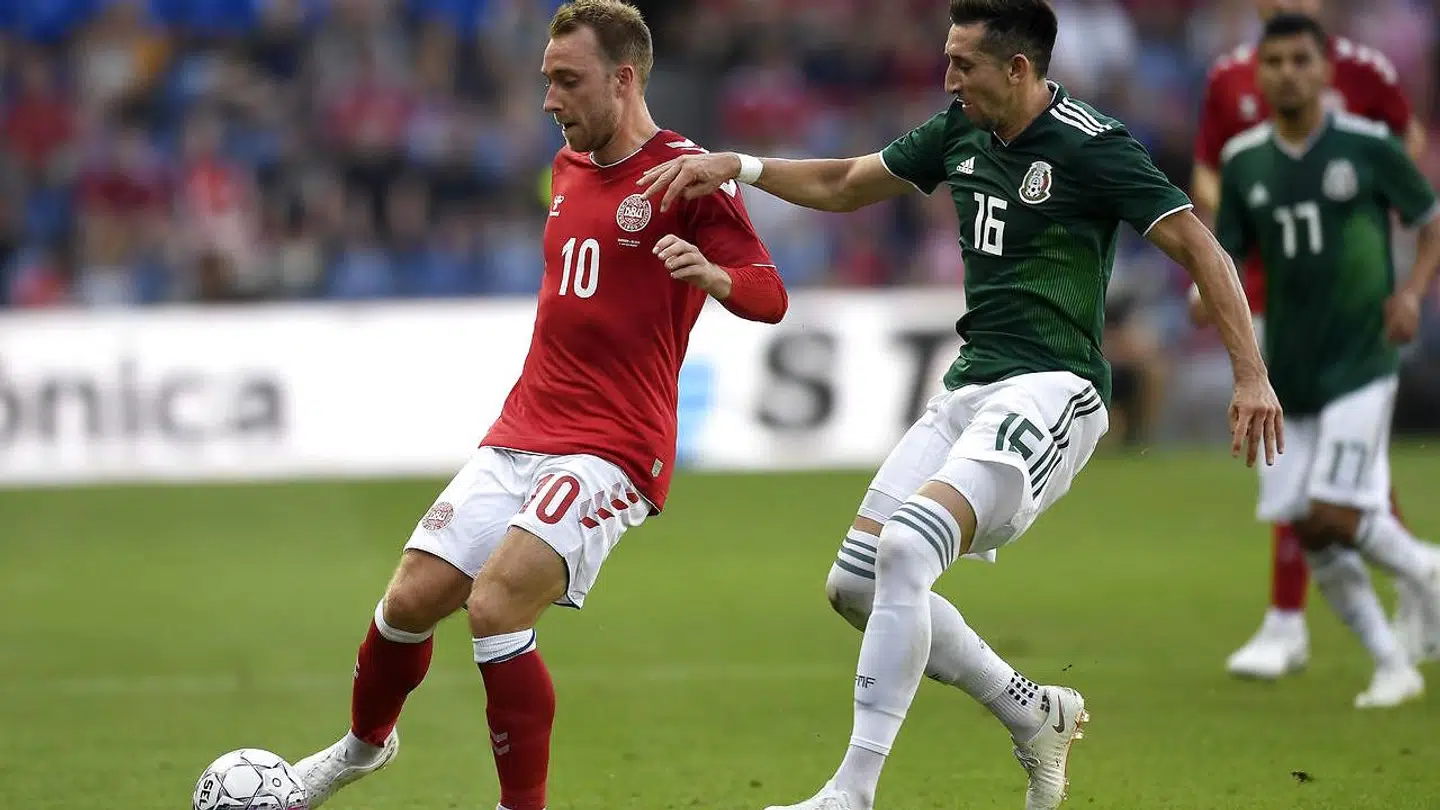 Christian Eriksen var tilbage i startopstillingen mod Mexico.