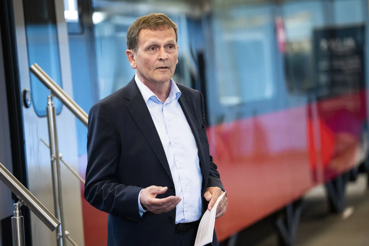 DSB's øverste direktør, Flemming Jensen, skal være formand for Naviairs bestyrelse. Det sker midt i en konflikt mellem Naviair og flyveledernes fagforbund, Datca. (Arkivfoto). Martin Sylvest/Ritzau Scanpix