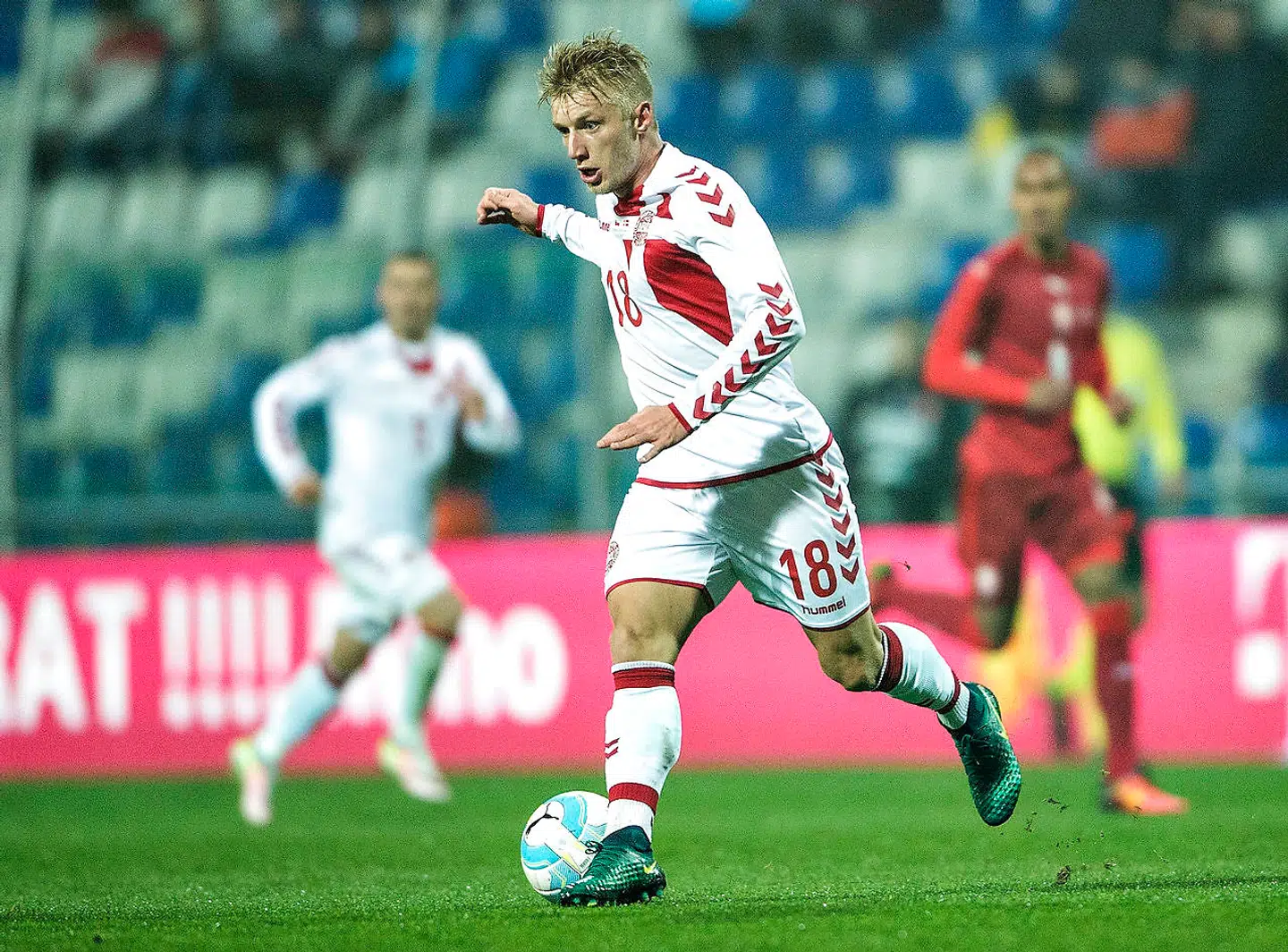Daniel Wass i en landskamp i 2016.