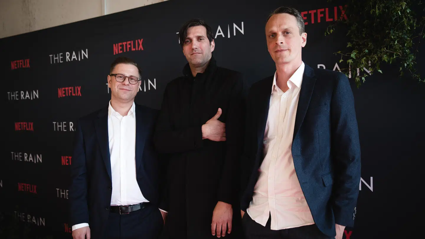 Christian Potalivo, Jannik Tai Mosholdt og Esben Toft Jacobsen er skaberne af 'The Rain'.