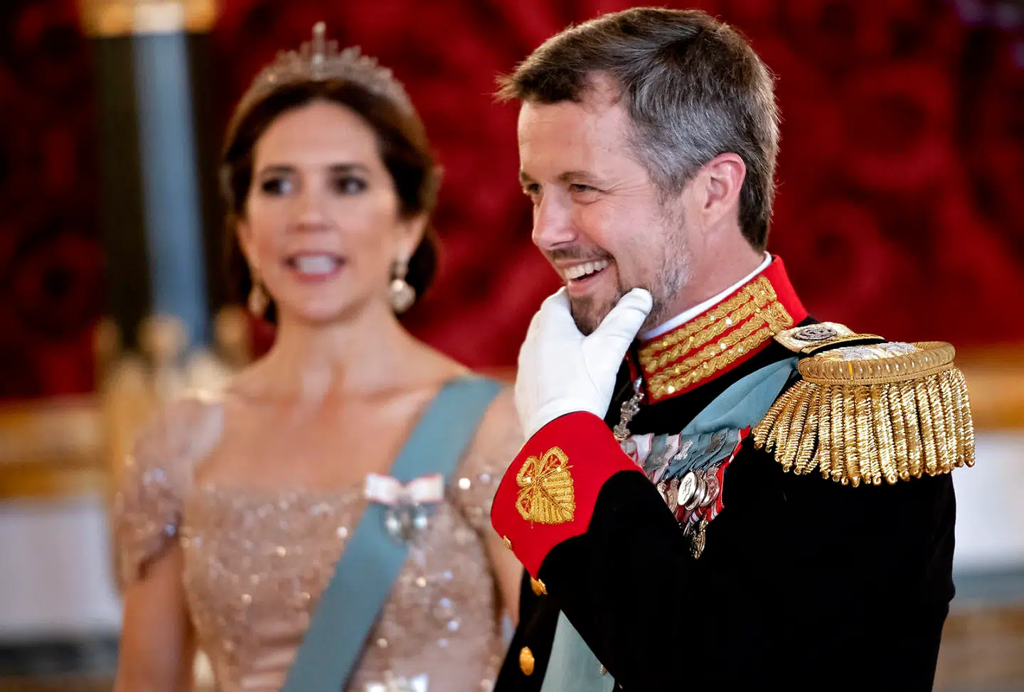 Kronprinsen 50 år: Kronprins Frederik og Kronprinsesse Mary til Gallataffel på Christiansborg Slot lørdag den 26. maj 2018.. (Foto: Keld Navntoft/Ritzau Scanpix)