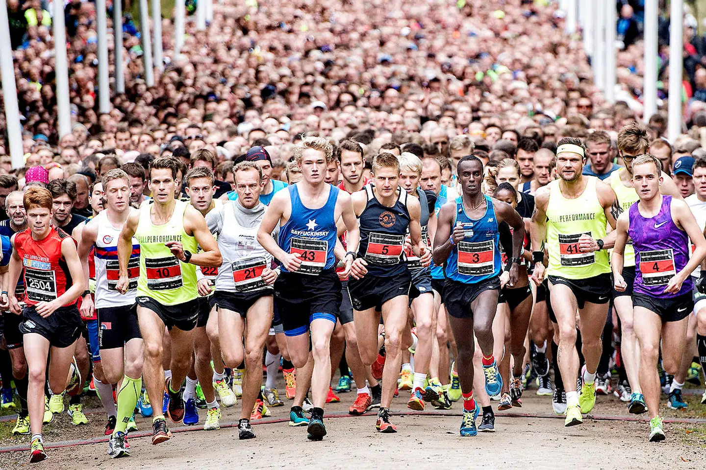 Her går starten på Eremitageløbet søndag den 9. oktober 2016, hvor eliteløberne bliver sendt af sted.