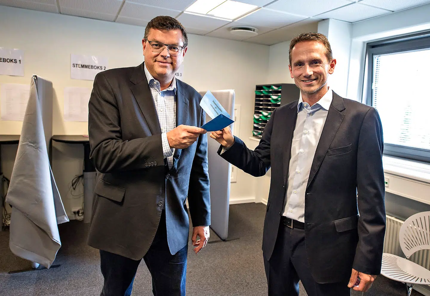 Socialdemokraternes Mogens Jensen og Venstres Kristian Jensen.