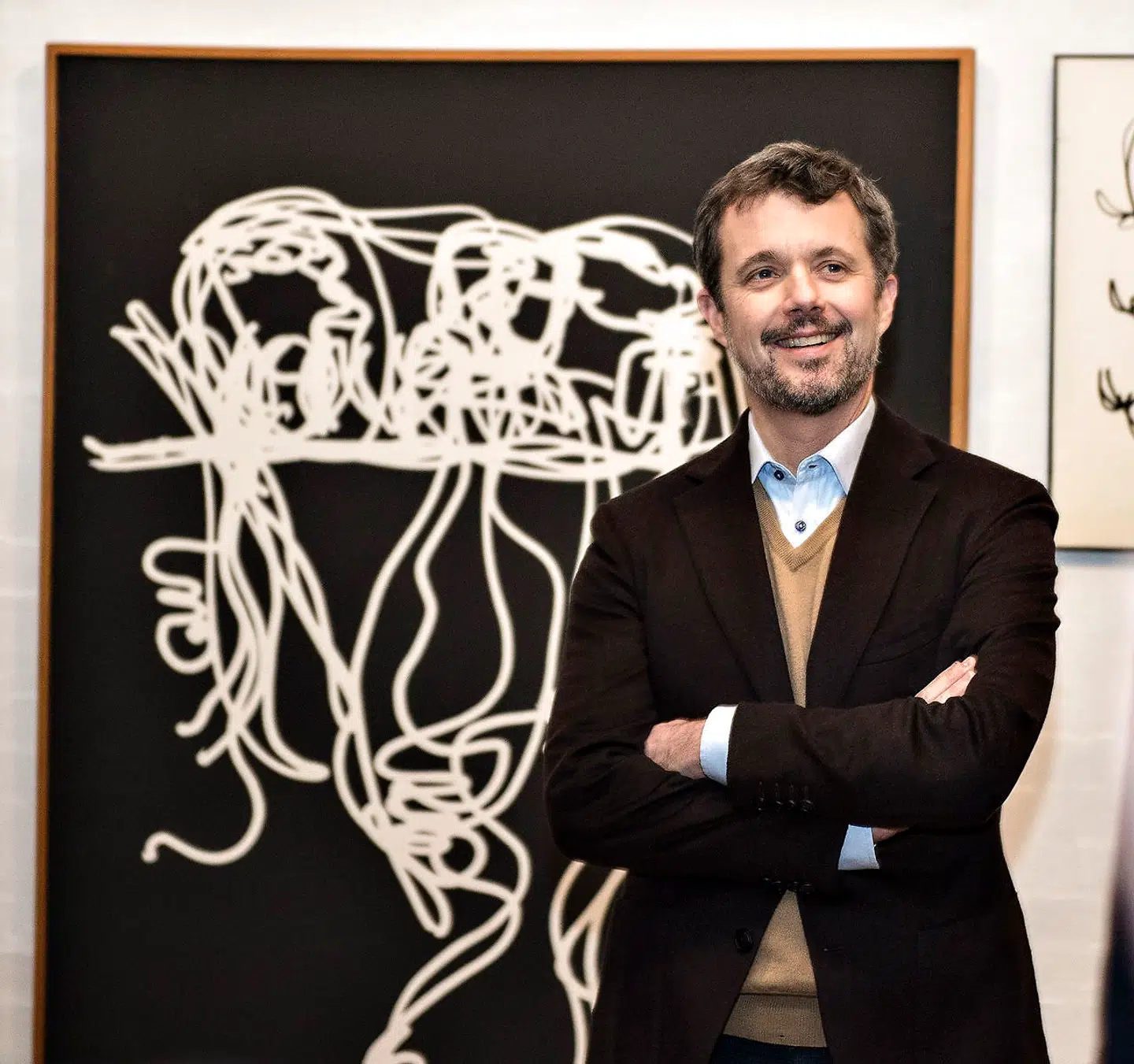 Kronprinsparret besøger her Museum Jorn i Silkeborg, lørdag den 25. november 2017. Her så de museets samling af Asger Jorn, udstillingen om Per Kirkeby og den aktuelle udstilling af den amerikanske kunstner Cindy Sherman.