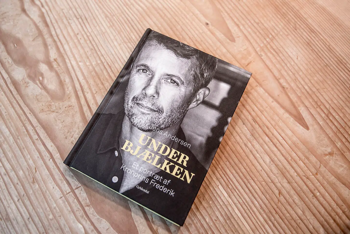 'Under bjælken - Et portræt af Kronprins Frederik,' som er skrevet af forfatter Jens Andersen.