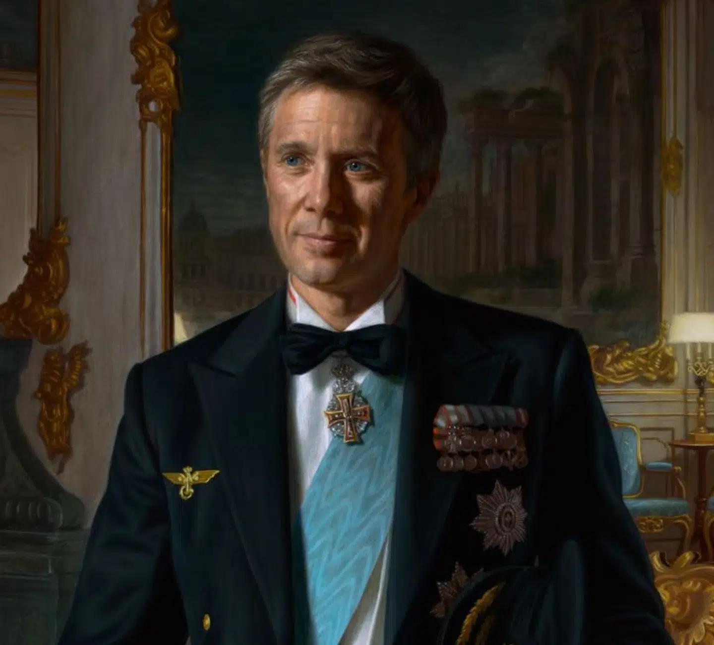 Sådan ser det ud, når man zoomer lidt mere ind på kronprinsen.