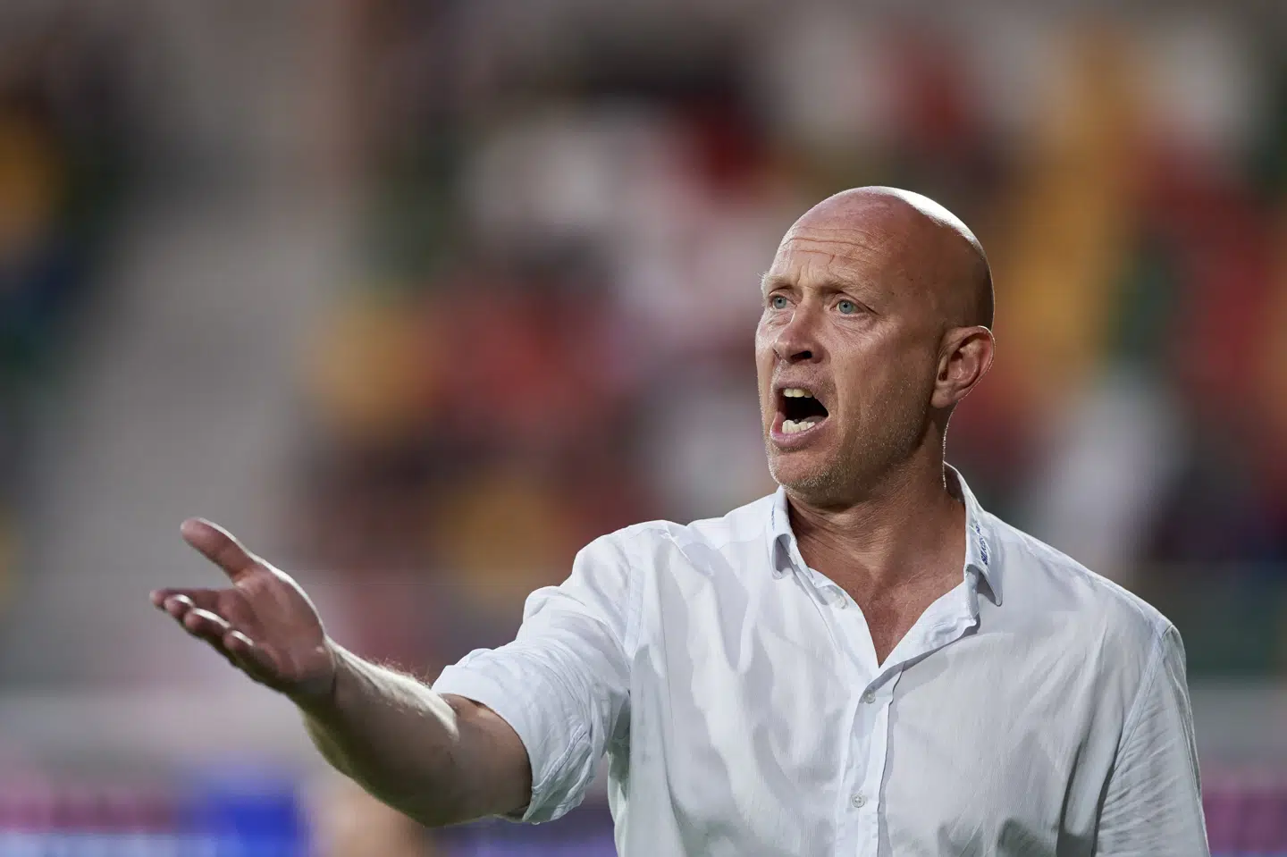 Peter Sørensen jagter scoringer, når Silkeborg søndag gæster Esbjerg i det sidste afgørende slag om en plads i Superligaen i næste sæson. Claus Bonnerup/Ritzau Scanpix