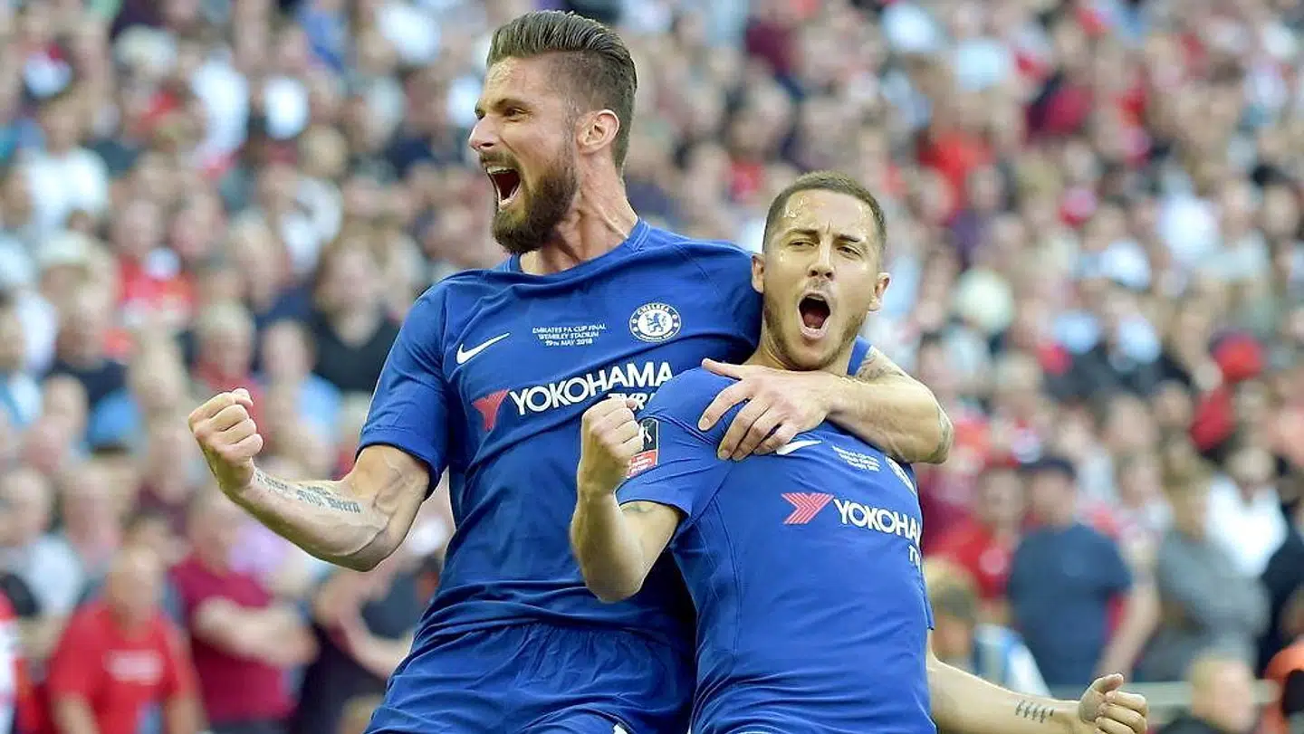 Eden Hazard (th) blev matchvinder i FA Cup-finalen