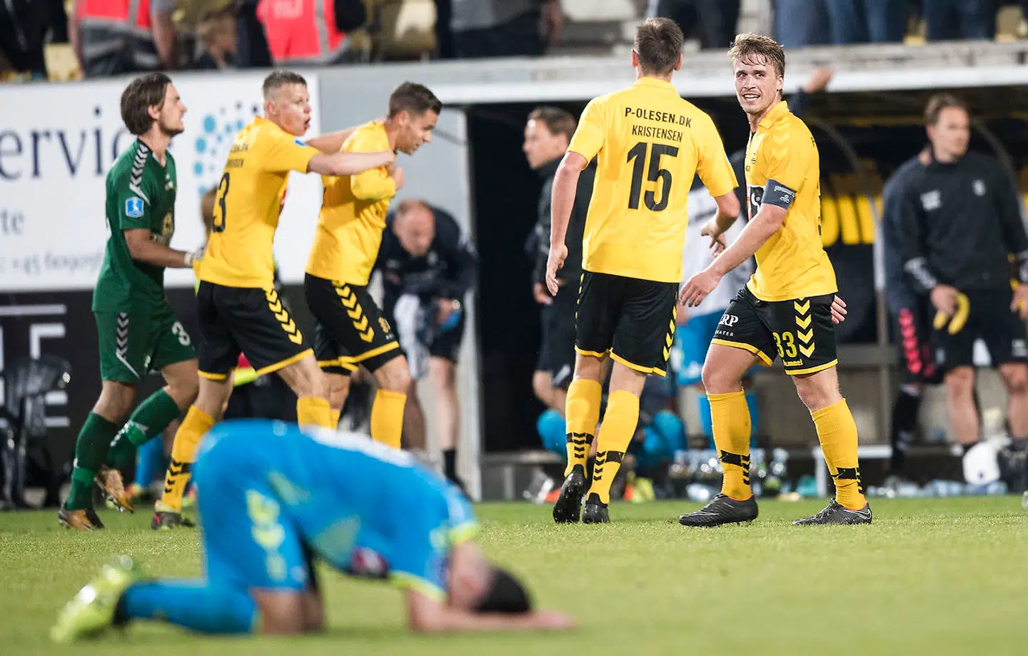 Horsens Jubel Alka Superliga Fodbold AC Horsens - Brøndby IF - Fredag den 18 maj 2018 - Horsens Casa Arena.. (Foto: Claus Fisker/Ritzau Scanpix)