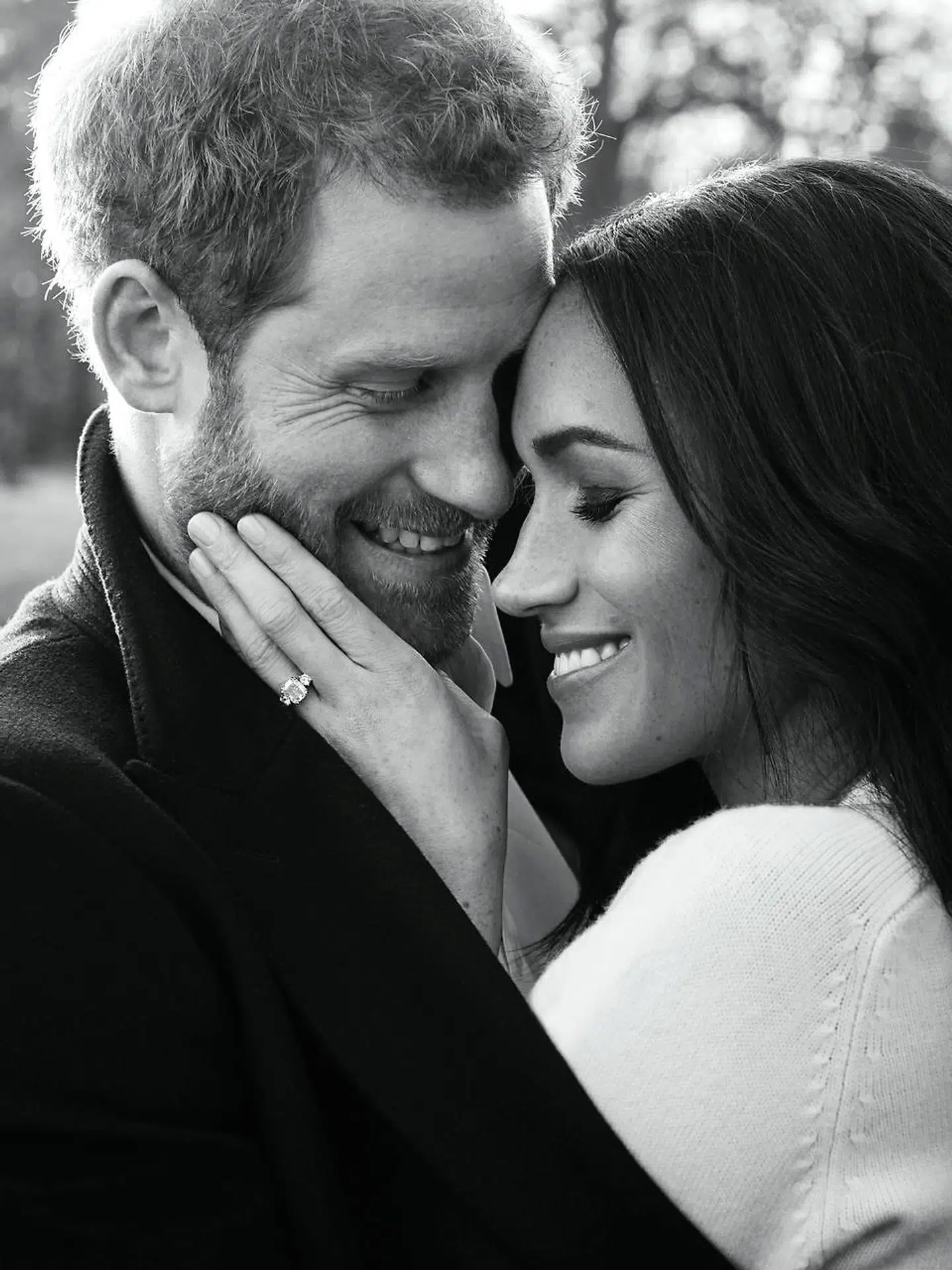 Efter deres folovelse udsendte prins Harry og Meghan Markle blandt andet dette billede, som er noget atypisk for de kongelige. Billedet er meget mere intimt, end man normalt ville forvente, og det overraskede mange.