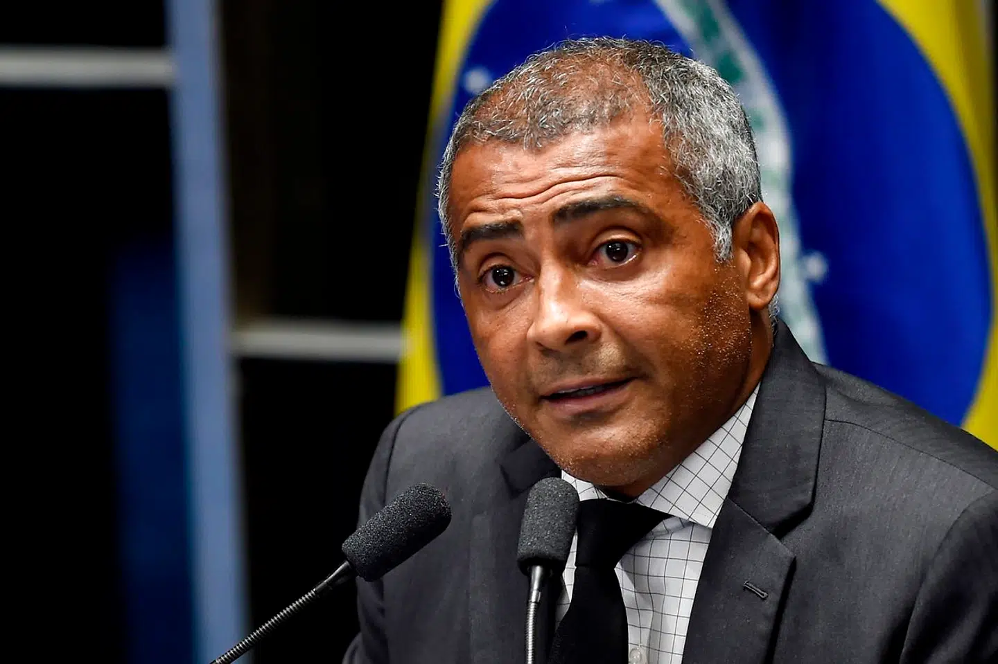 Sådan ser Romario ud i dag, hvor han er senator i Brasilien.