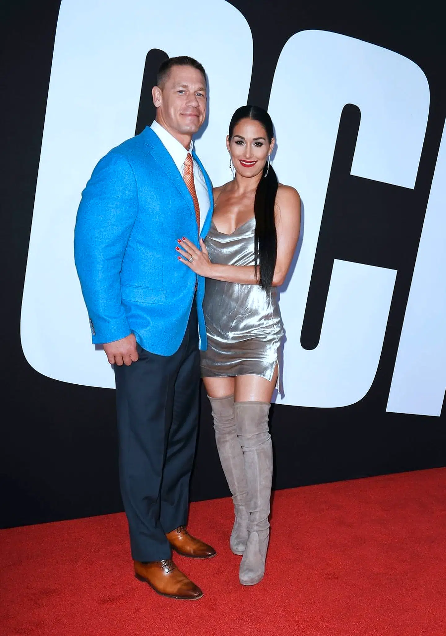 Her ses John Cena og Nikki Bella på den røde løber i begyndelsen af april. Kort efter gik de fra hinanden.