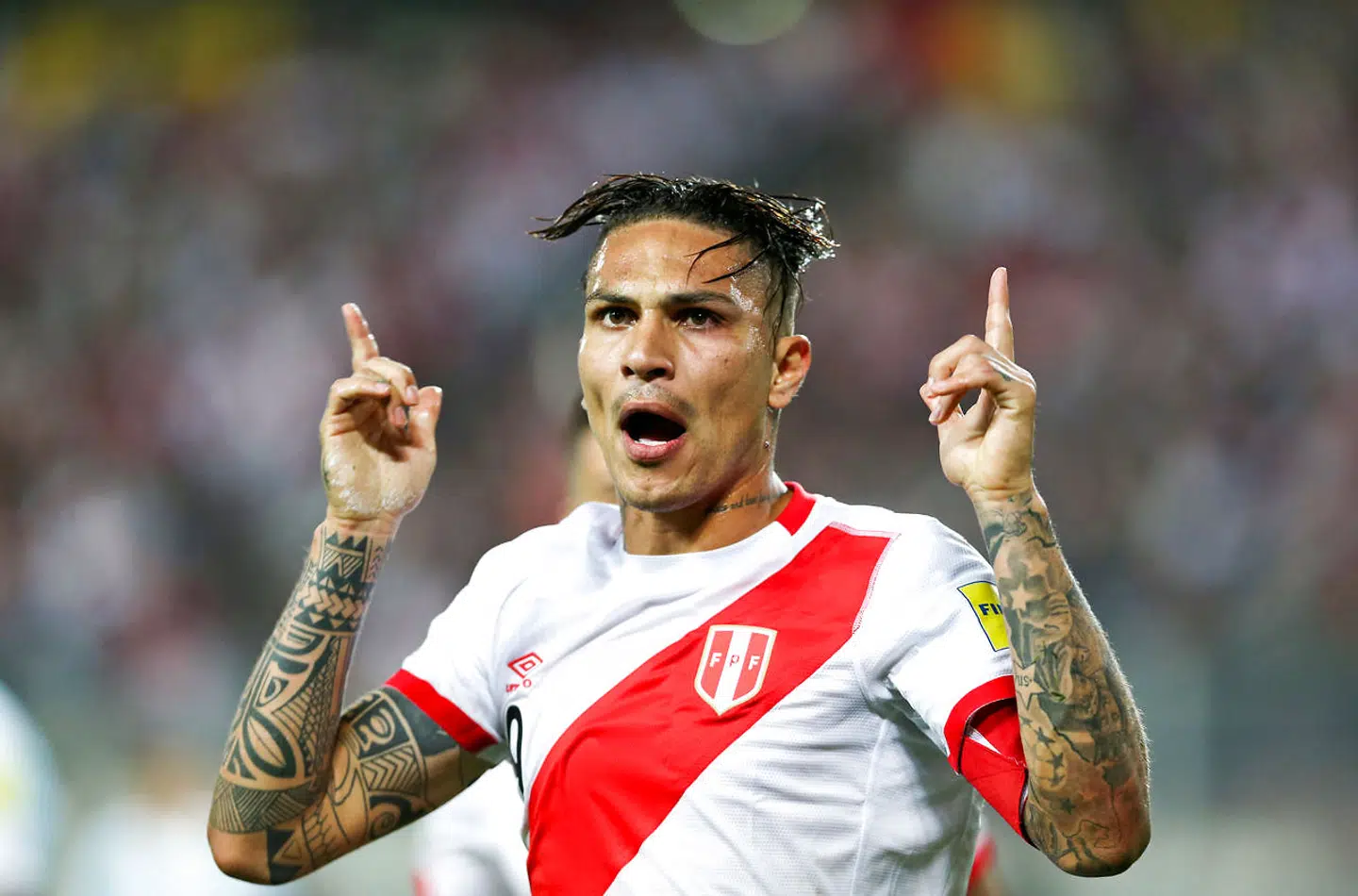 FILE PHOTO: Football Soccer - World Cup 2018 Qualifier - Argentina v Peru - Nacional Stadium, Lima, Peru - 06/10/2016 - Peru's Paolo Guerrero celebrates after scoring. REUTERS/Mariana Bazo/File Photo
