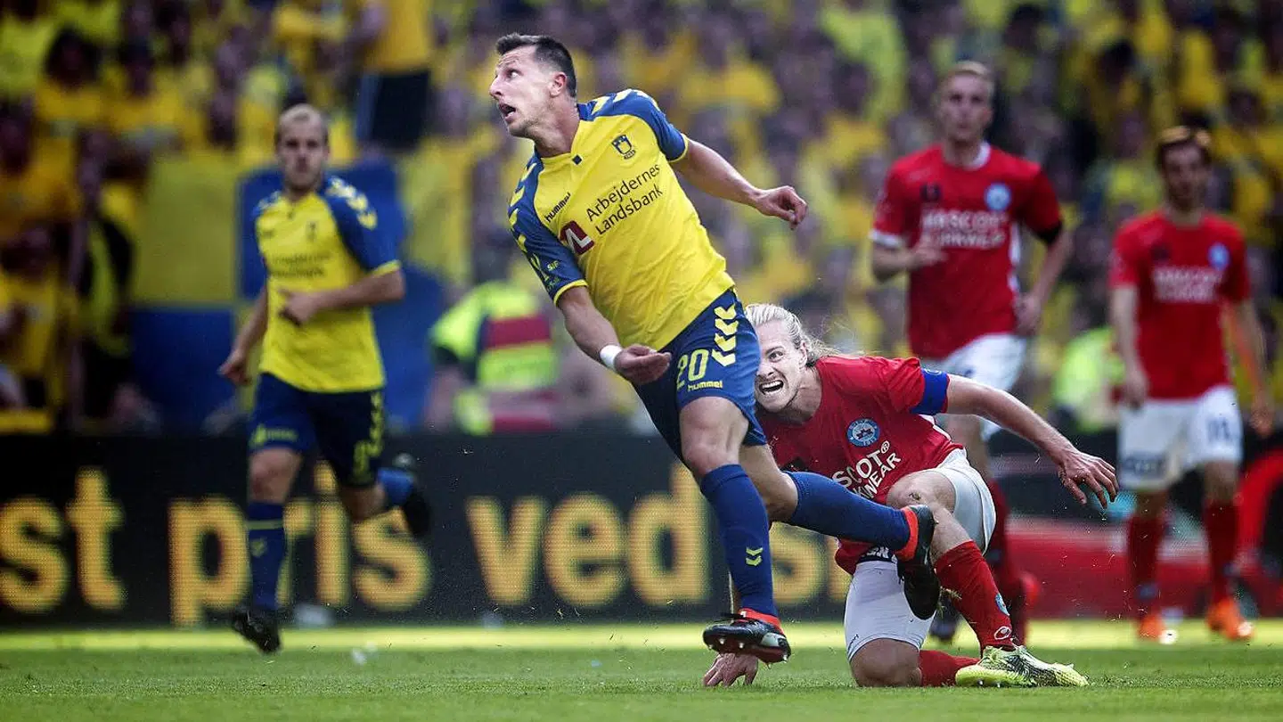 Brøndbys brandvarme angriber Kamil Wilczek scorede to mål i finalen.