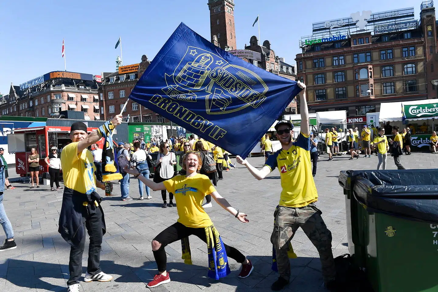 Brøndbytilhængere i København centrum.