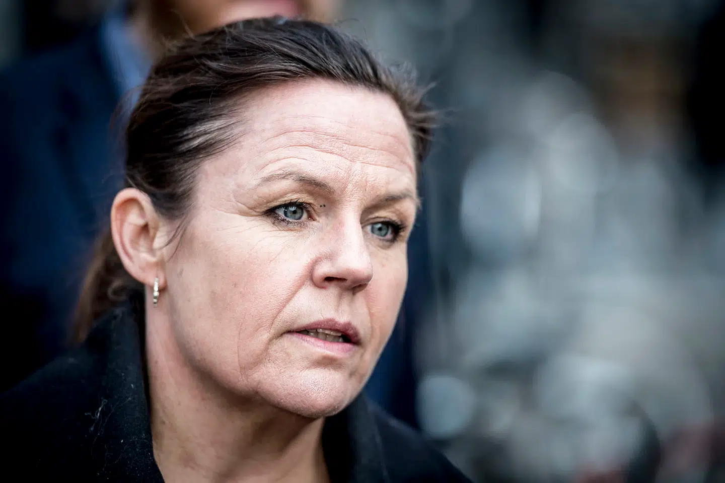 Forsvarer Betina Hald Engmark ankommer til Københavns Byret, hvor retssagen imod Peter Madsen fortsætter i retssal 60, torsdag den 5. april 2018. Peter Madsen er tiltalt for at have dræbt den svenske journalist Kim Wall på sin ubåd, parteret liget og kastet delene i havet. (Foto: Mads Claus Rasmussen/Scanpix 2018)