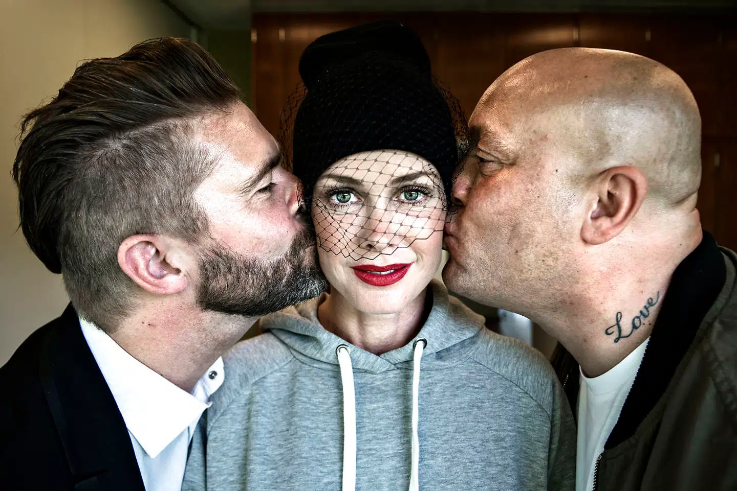 Søren Rasted, Lene Nystrøm og René Dif til pressemøde med Aqua i forbindelse med kommende koncerter og 'Vi elsker 90'erne, og det bedste fra 00'erne 2017' i 2016.