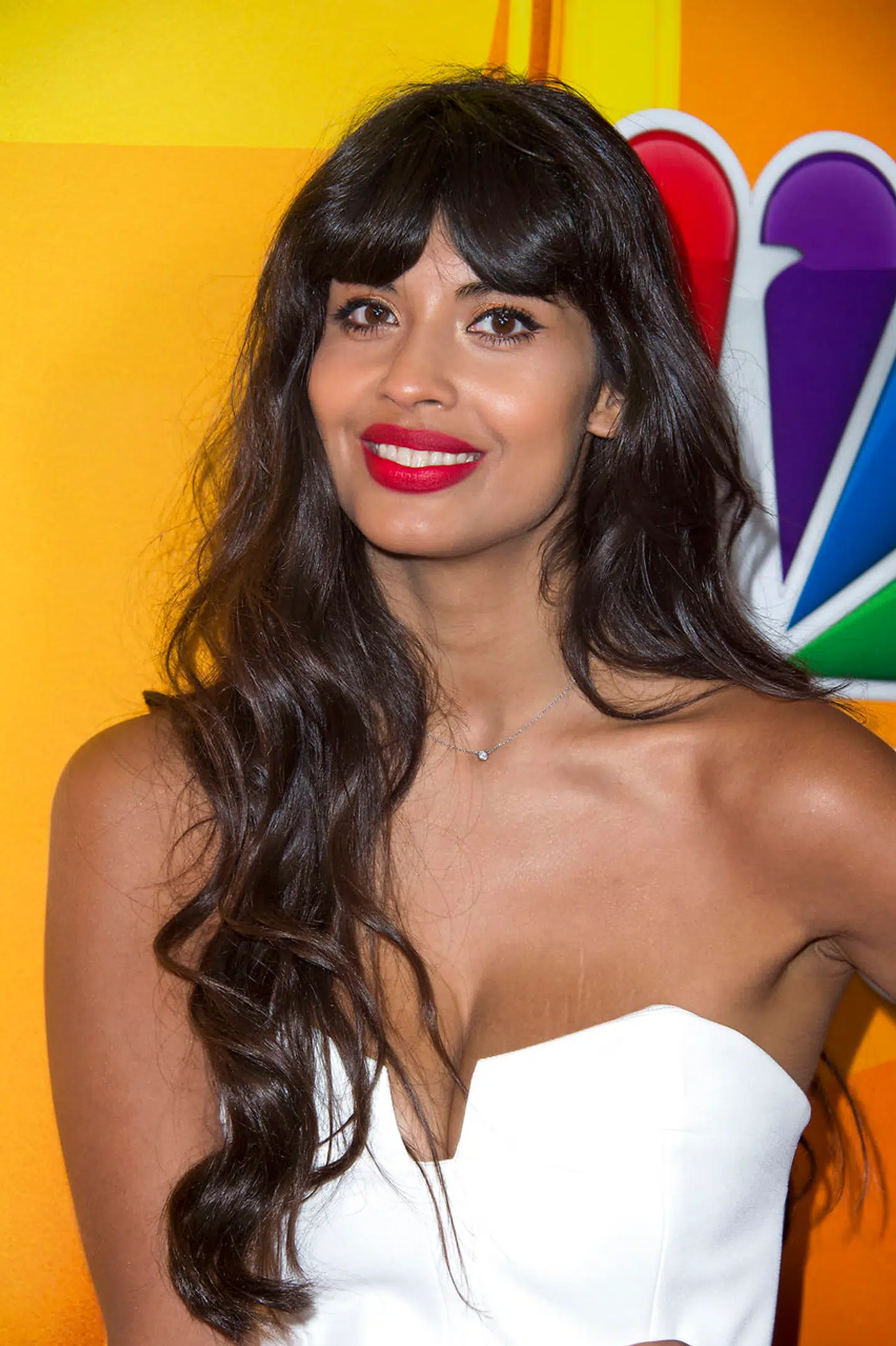 Actress Jameela Jamil attends the 2016 NBCUniversal TCA Summer Tour Day 1 in Beverly Hills, California, on August 2, 2016. . VALERIE MACON / AFP