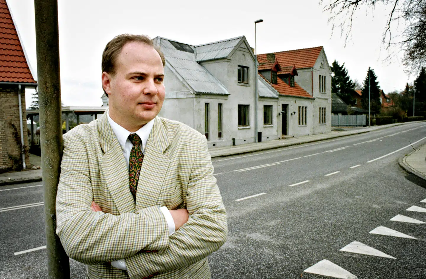 Henrik Haugberg Madsen fotograferet foran Ryslinge Kro.