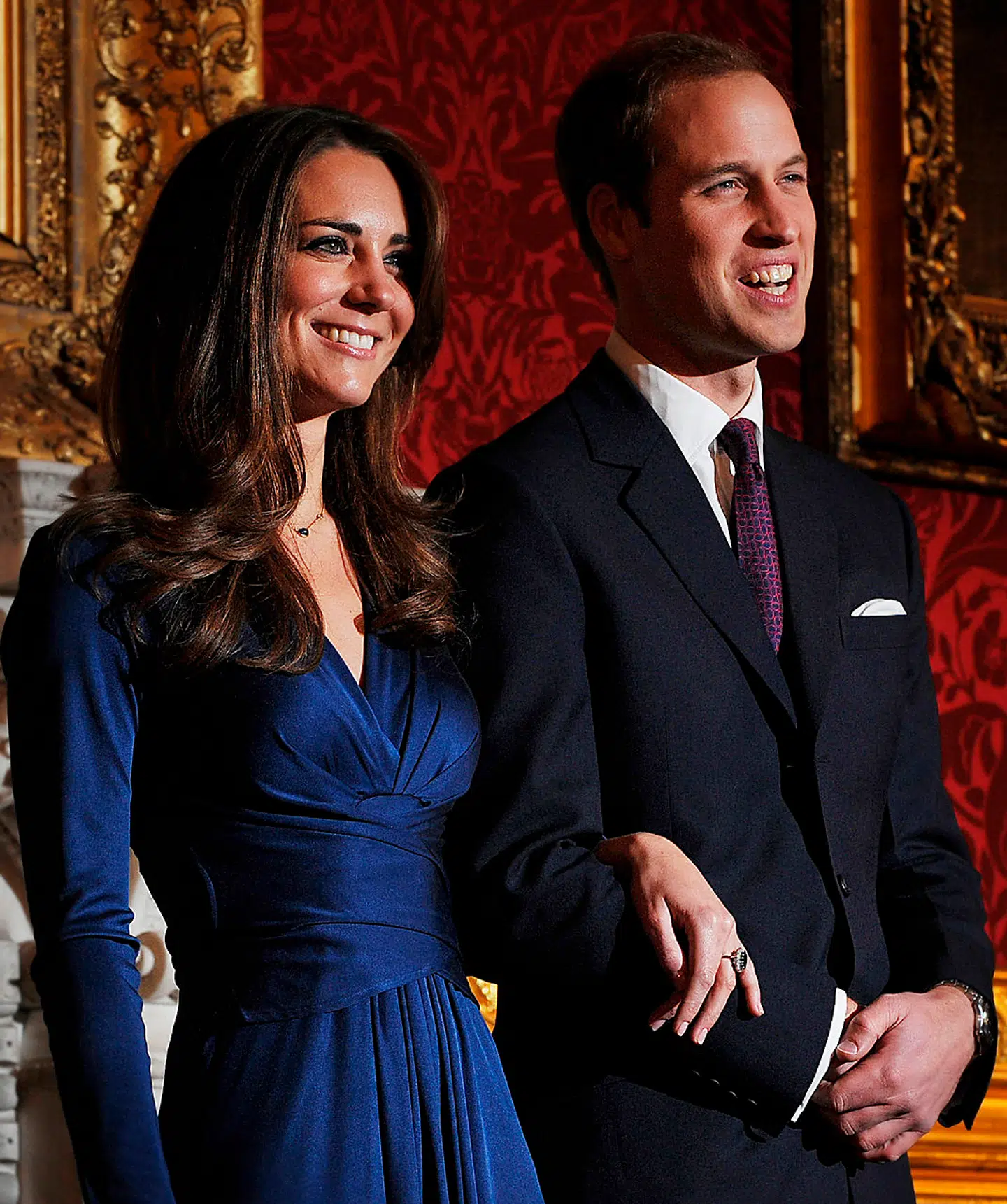 Sådan så prins William og Kates forlovelsesbillede ud i 2010.