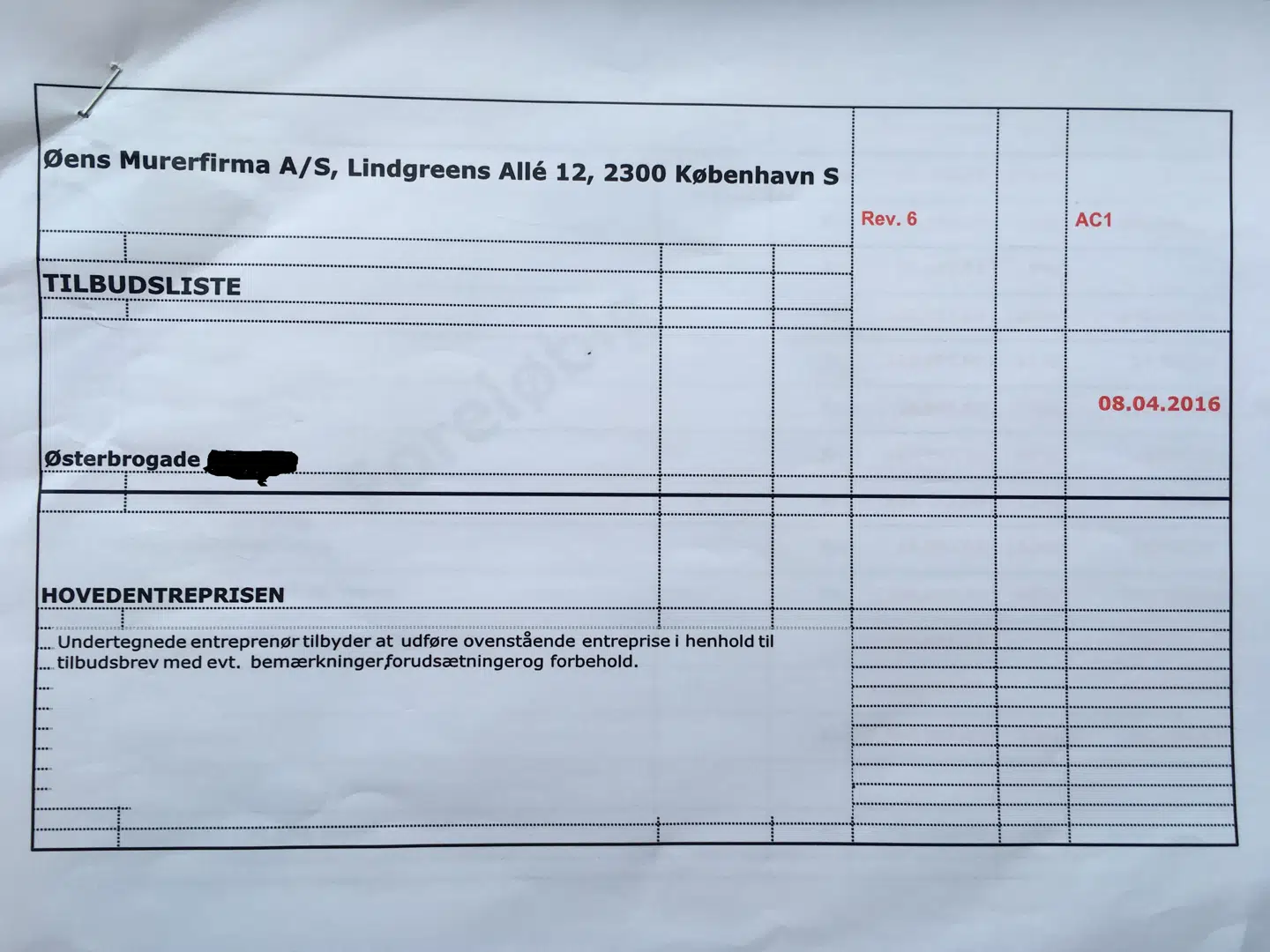 BT er kommet i besiddelse af flere budgetter, hvor det fremgår, at Øens Murerfirma stod for hovedentreprisen i Anna Mee Allerslevs lejlighed. 1,7 millioner kroner lød det foreløbige budget på i april 2016.