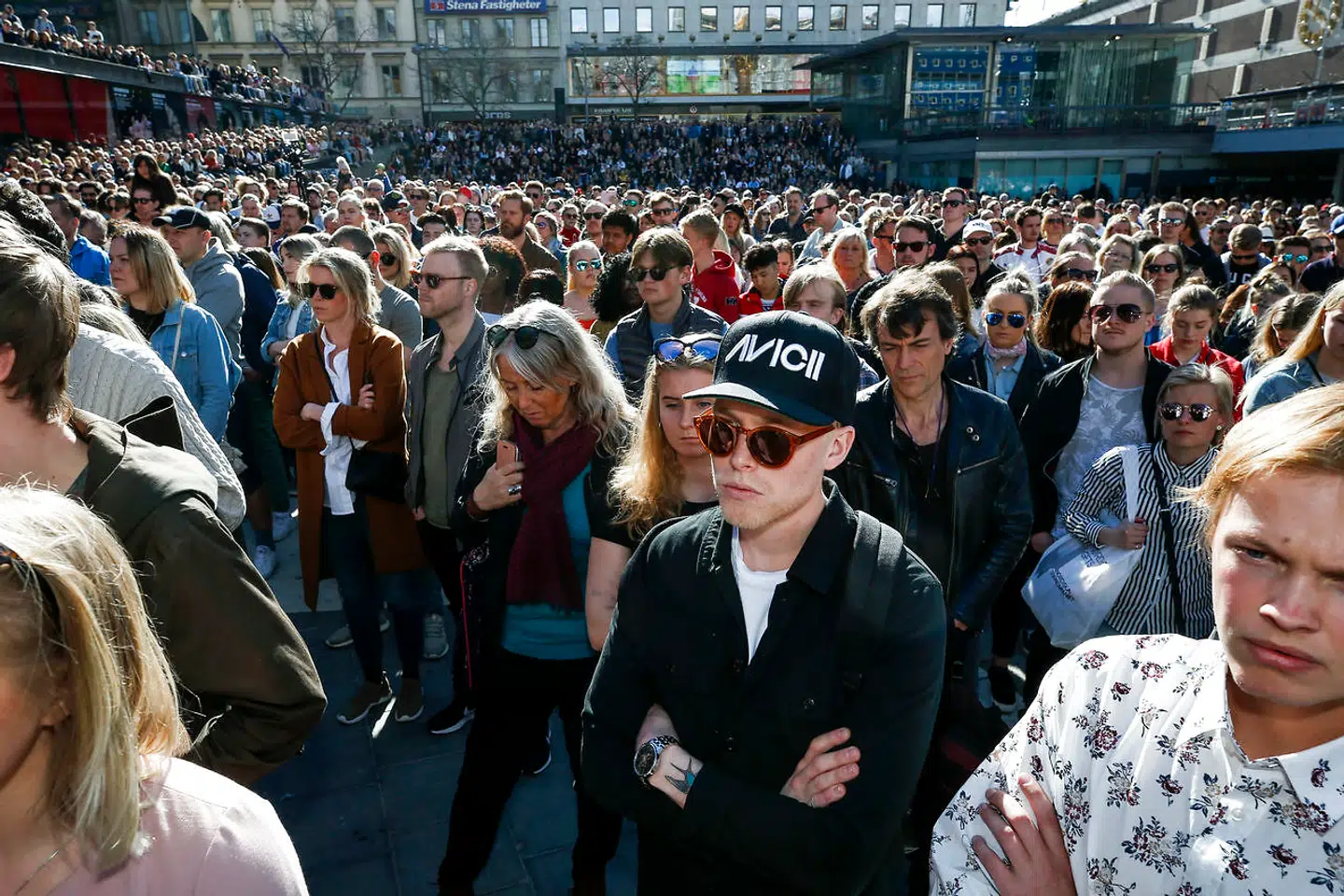 Stockholm i weekenden, hvor flere fans var samlet for at mindes Tim Bergling.