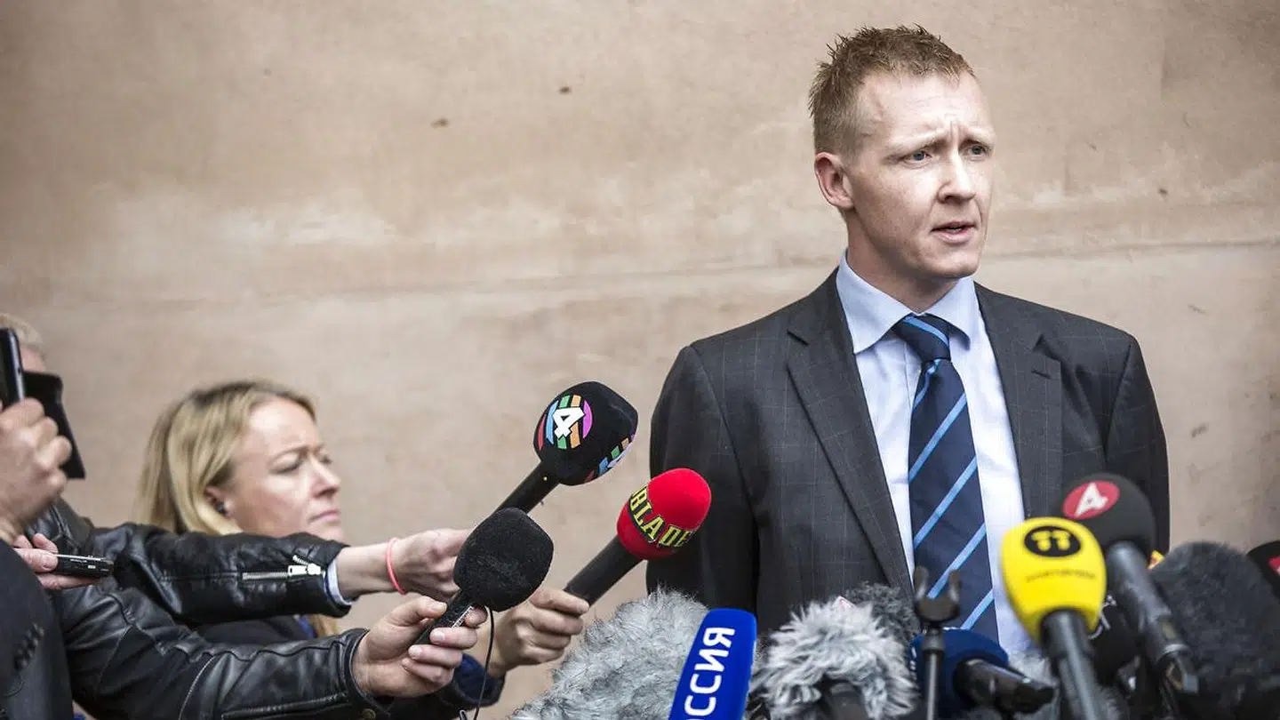 Anklager Jakob Buch-Jepsen efter domsafsigelse i ubådssagen mod Peter Madsen i Københavns byret onsdag d. 25. april 2018.