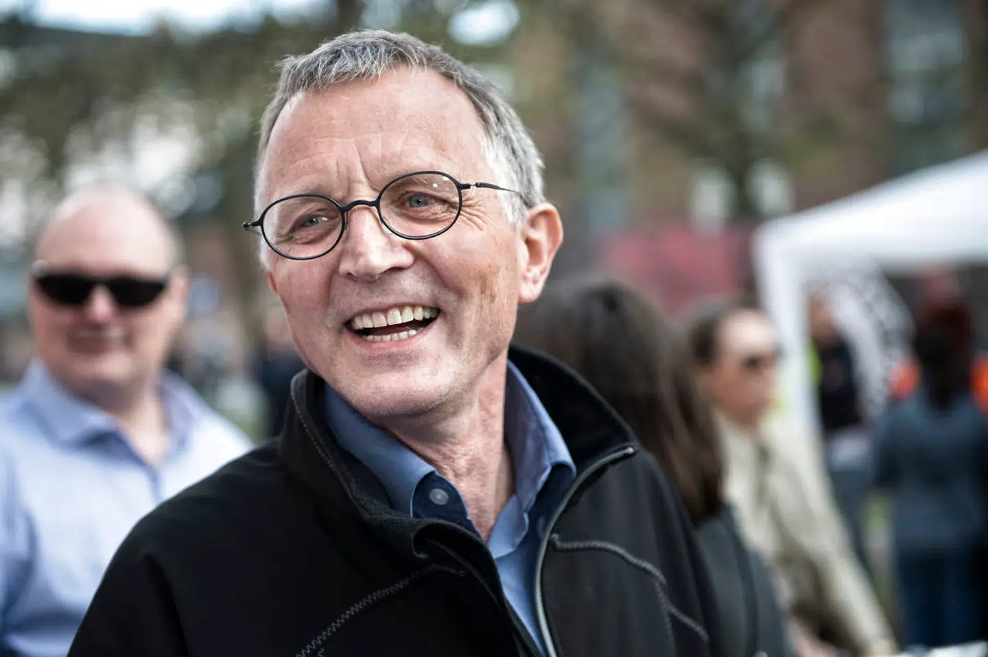 Formand for Danmarks Lærerforening og formand for Kommunale Tjenestemænd og Overenskomstansatte Anders Bondo Christensen. Onsdag foran Forligsinstitutionen.