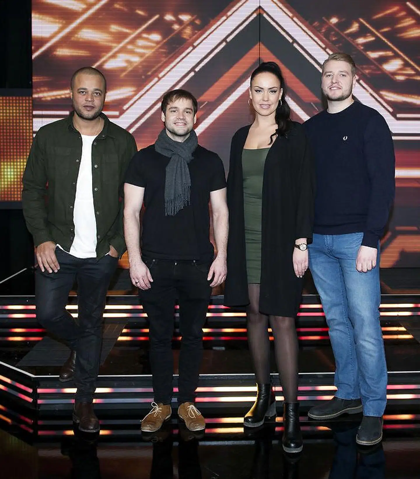 Remee med sine tre deltagere Jamie Talbot, Anja Nynne og Rasmus.