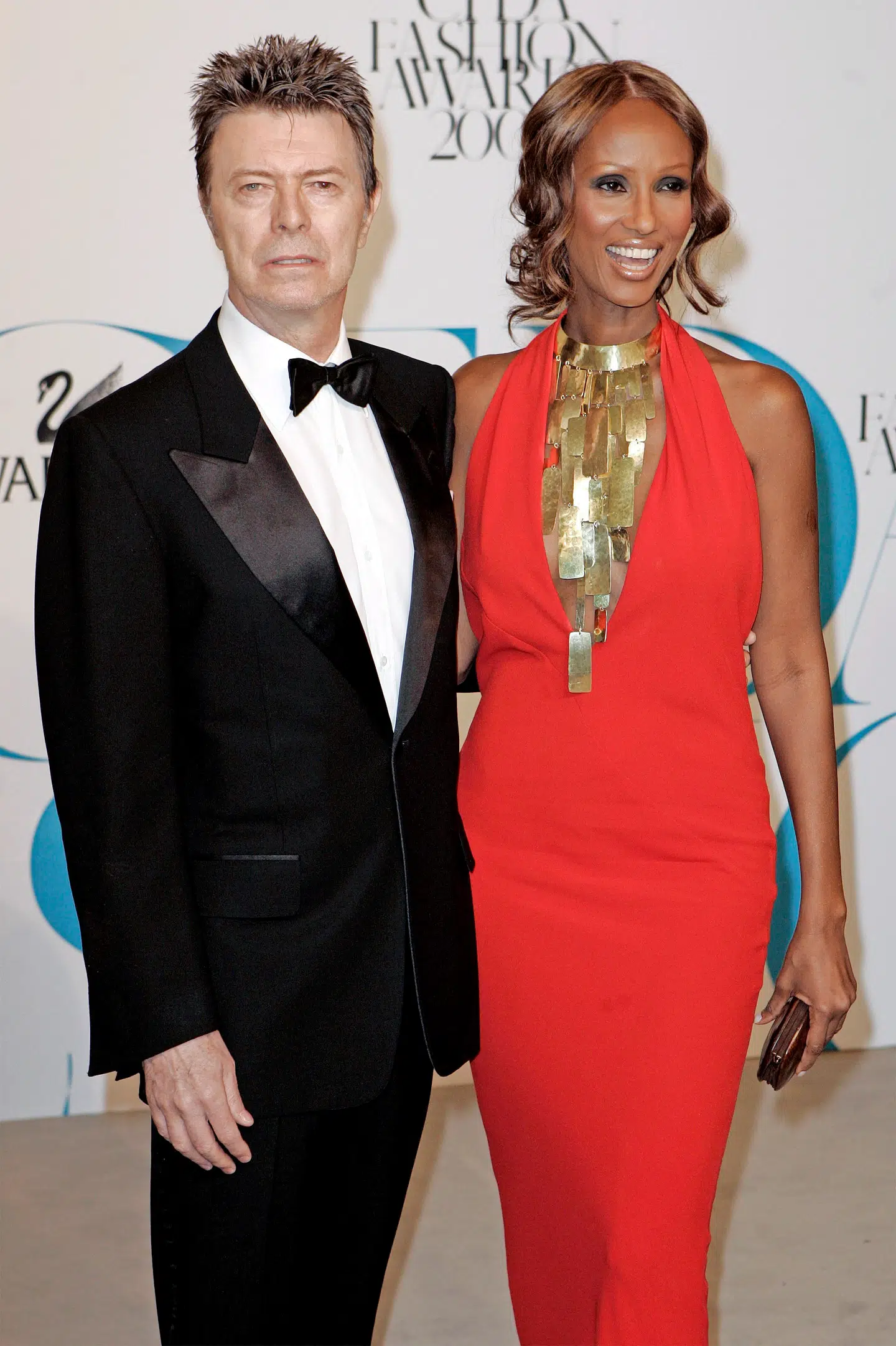 David Bowie i 2007 med sin kone Iman. Foto: Lucas Jackson/Scanpix Ritzau