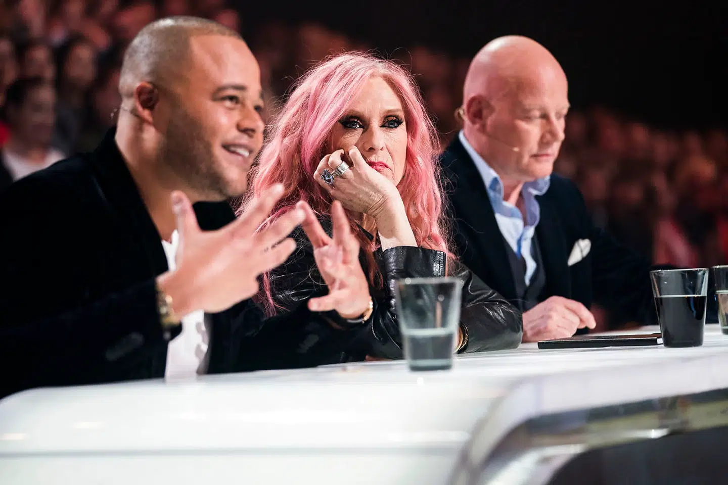 Remee, Sanne og Blachmann til X Factor-finalen 6. april 2018.