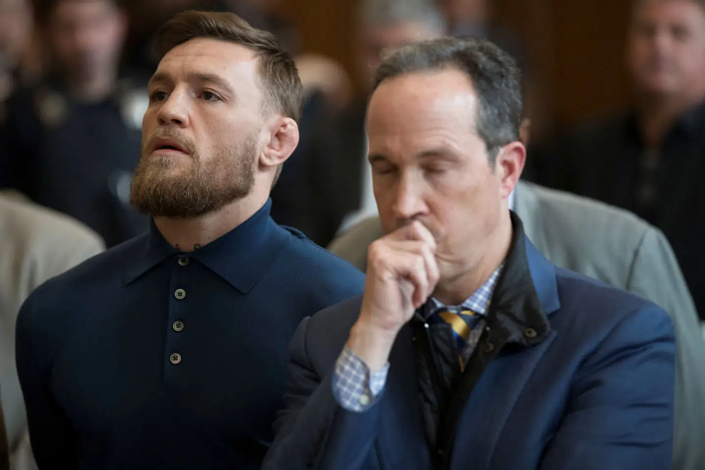 Conor McGregor og hans advokat Jim Walden.