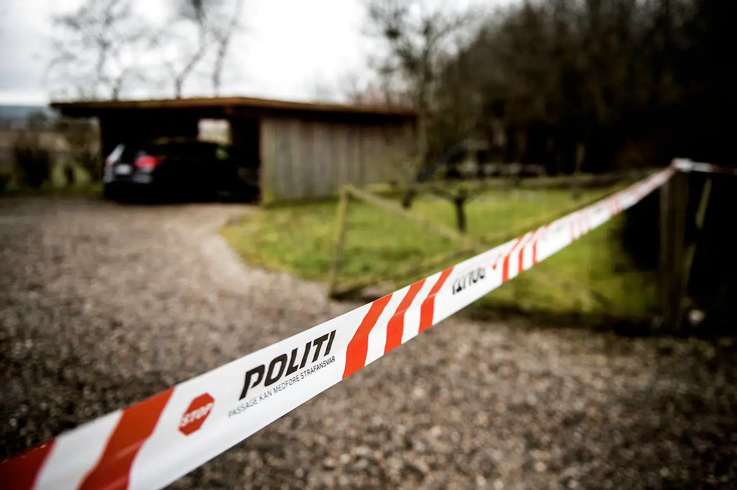 En far og to børn fundet døde i en ejendom på Nørregårdsvej i Stenstrup på sydfyn, nordvest for Svendborg, onsdag den 4. april 2018.. (Foto: Tim Kildeborg Jensen/Ritzau Scanpix)