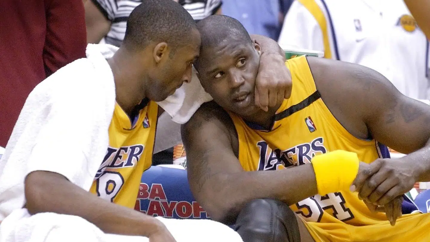 Shaquille O'Neal (th.) og Kobe Bryant (tv.) betragtes som en af de mest ikoniske duoer i NBA's historie. Fra 1996 til 2004 spillede de sammen i Los Angeles Lakers.