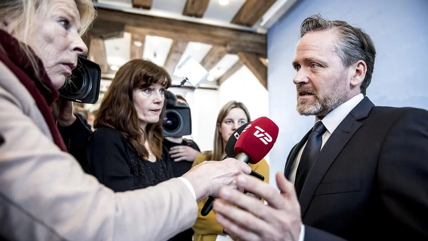 Udenrigsminister Anders Samuelsen (LA) holder pressemøde i Udenrigsministeriet i København om sanktioner mod Rusland, mandag den 26. marts 2018.