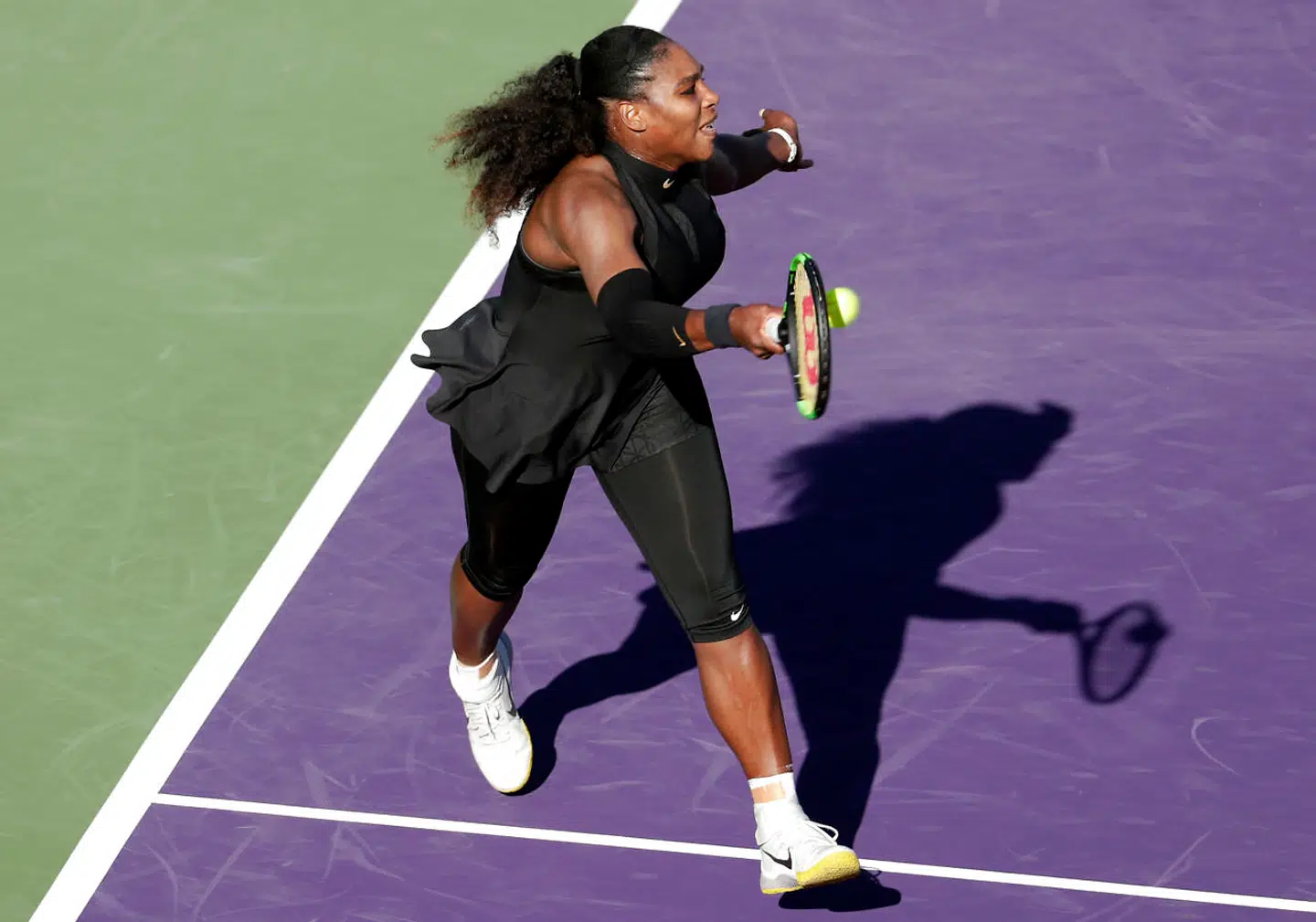 På billedet: Serena Williams under Miami Open. Den 21. marts.