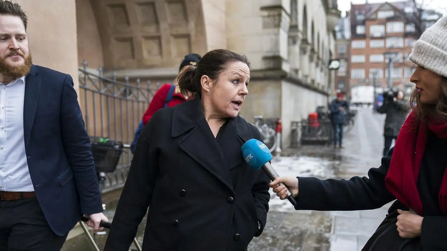 Forsvarer Betina Hald Engmark ankommer til Københavns Byret. Den 22. marts.