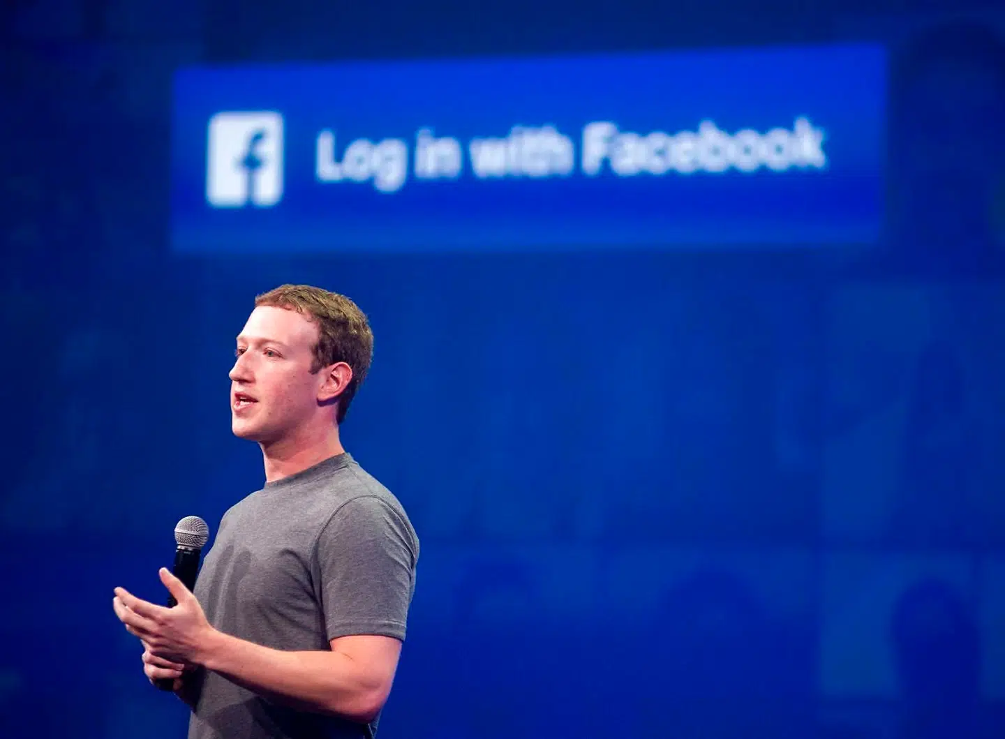 Mark Zuckerberg. Her ses han under en konference i San Francisco, Californien i USA, tilbage i marts 2015.