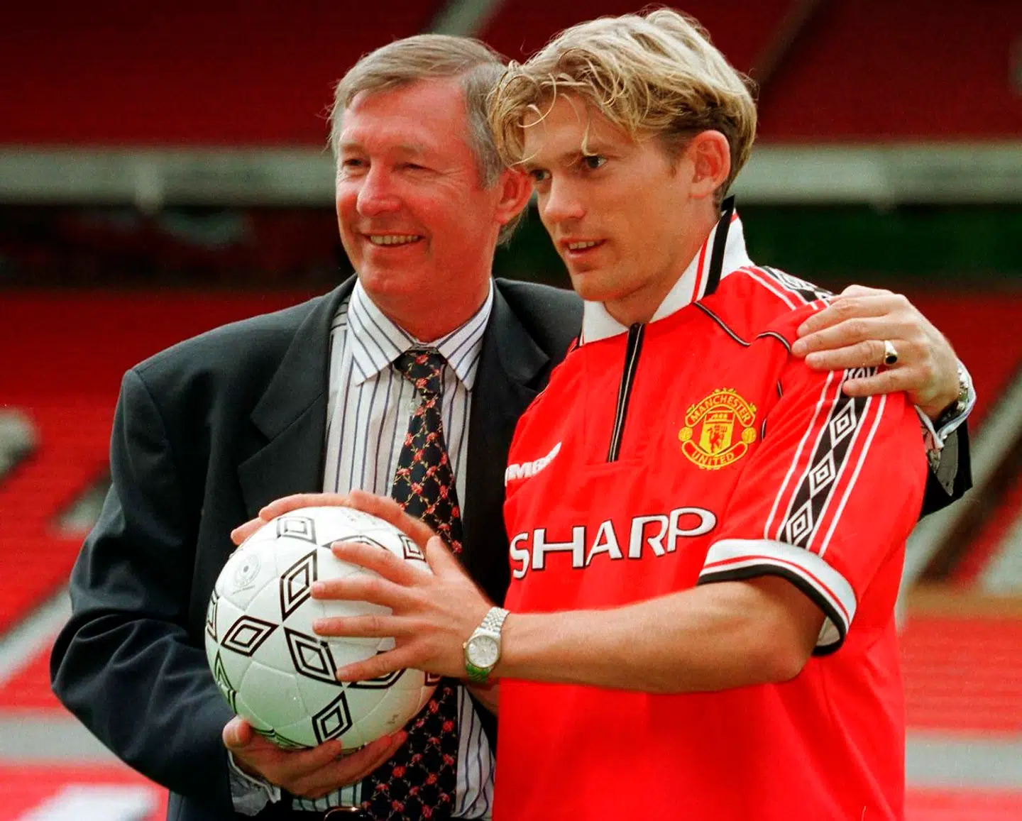 Jesper Blomqvist (blev hentet til Manchester United af den legendariske Alex Ferguson.