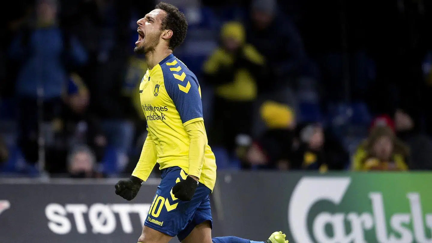 Brøndbys Hany Mukhtar scorede Brøndbys første mål mod Hobro.
