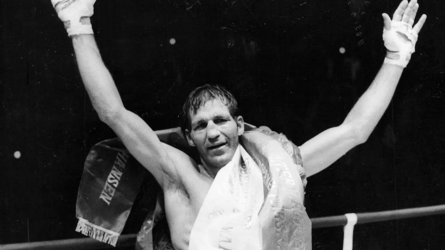 Jørgen Hansen efter en af sine mange triumfer.