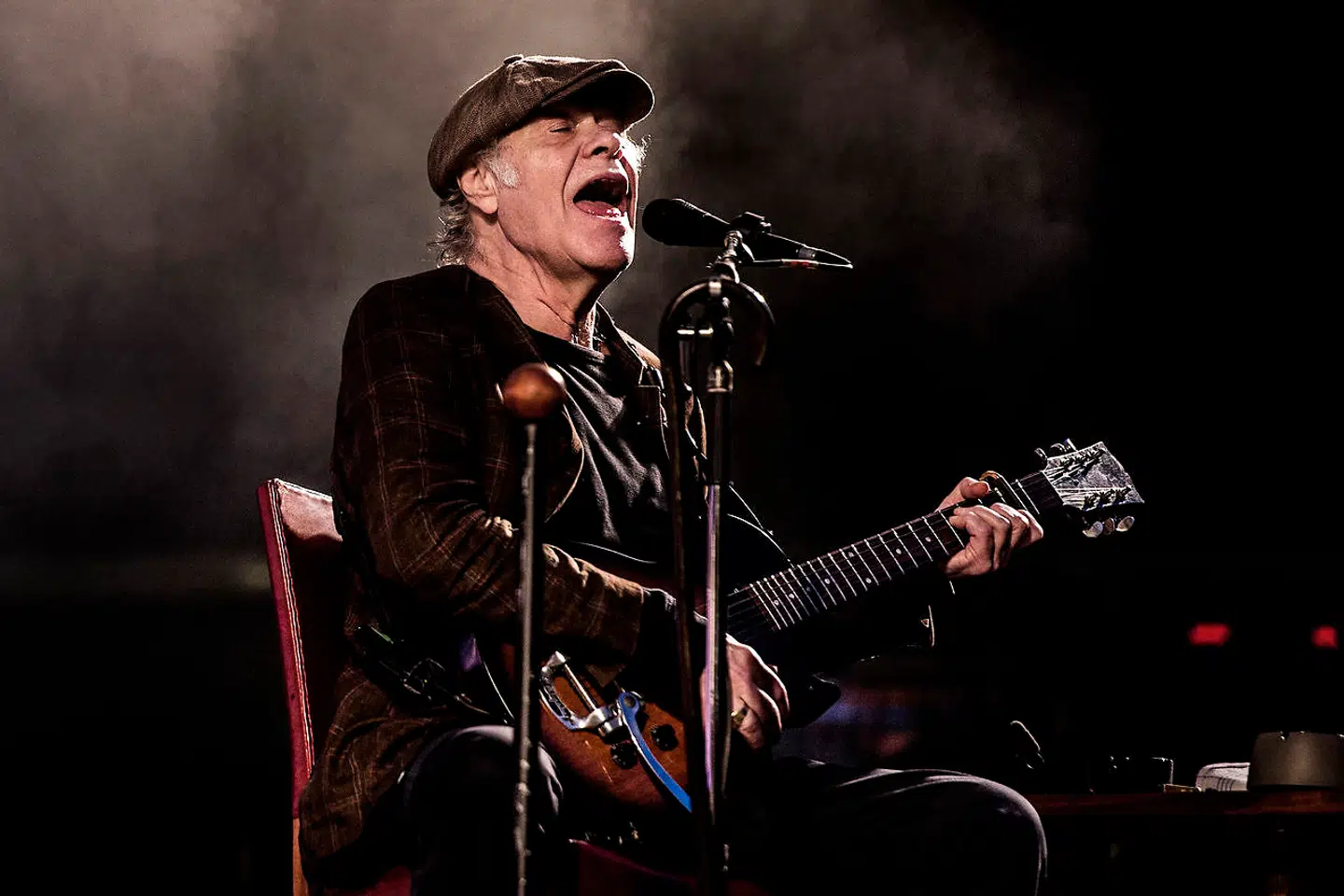 Kim Larsen på scenen. Her ses han under Smukfest den 6. august tilbage i 2016.