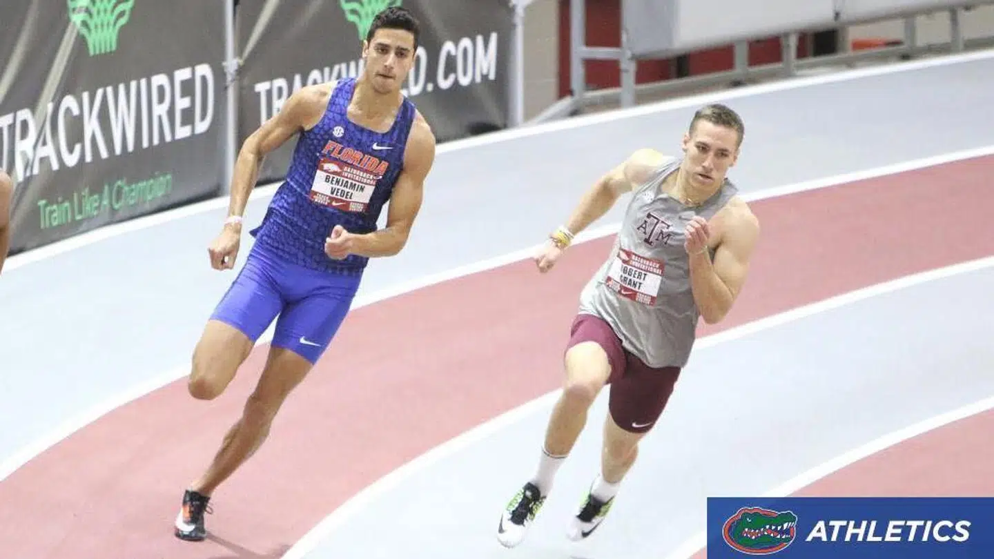 »Jeg er meget tilfreds. Jeg viste, at jeg er blandt de fire hurtigste på 400 meteren,« siger det danske løbetalent Benjamin Lobo Vedel.
