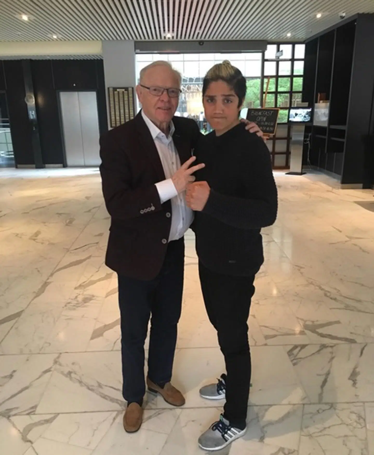 Boksepromotor Mogens Palle og Diana Nadim