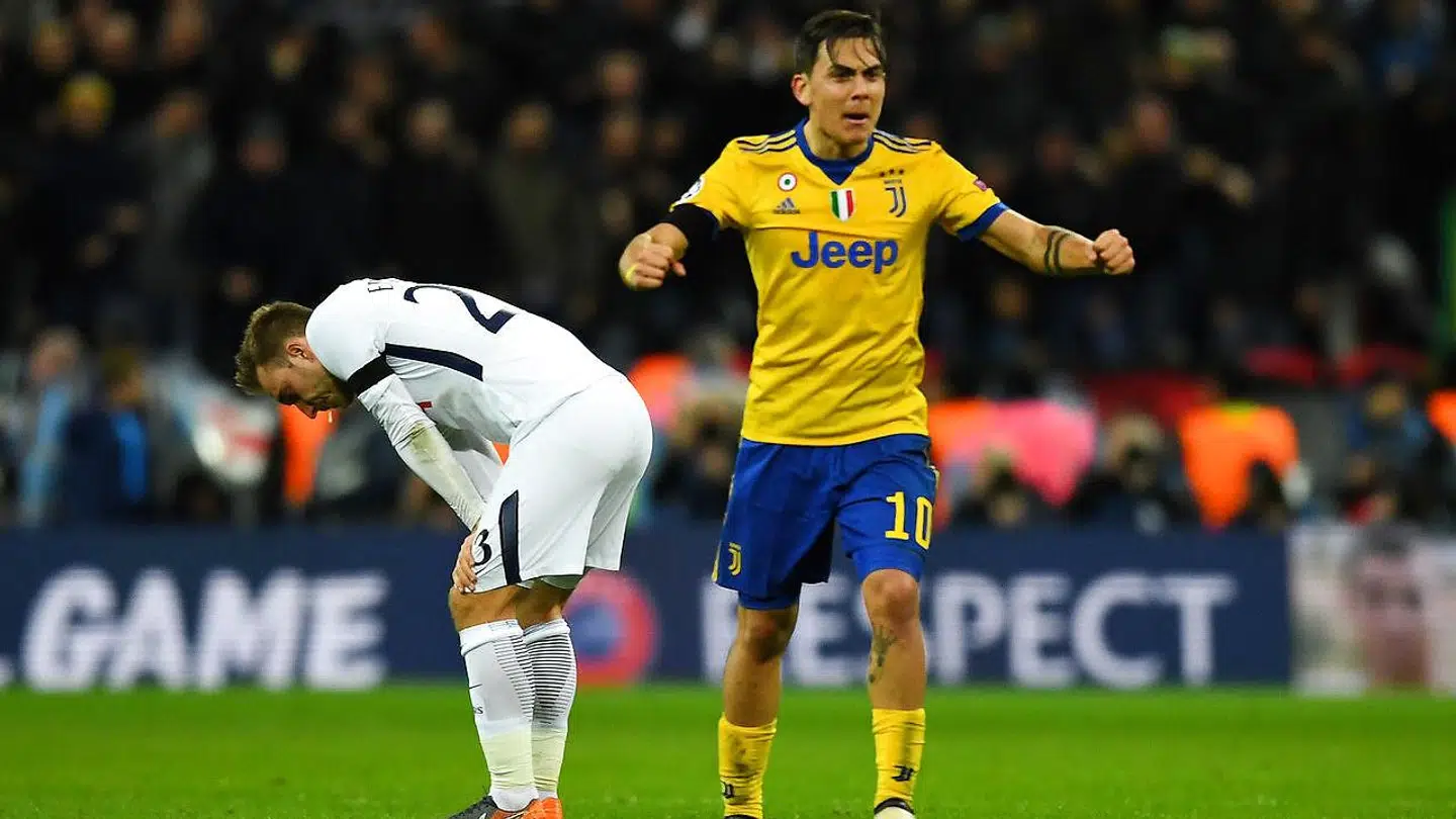 Christian Eriksen (tv) var meget skuffet, efter at Tottenham havde smidt sejren væk mod Juventus, som nu er klar til kvartfinalerne i Champions League.
