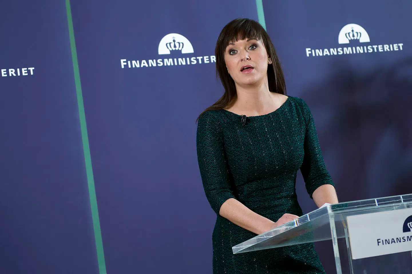 Innovationsminister Sophie Løhde holder pressebriefing i Finansministeriet om overenskomstforhandlingerne på statens område onsdag den 7. marts 2018