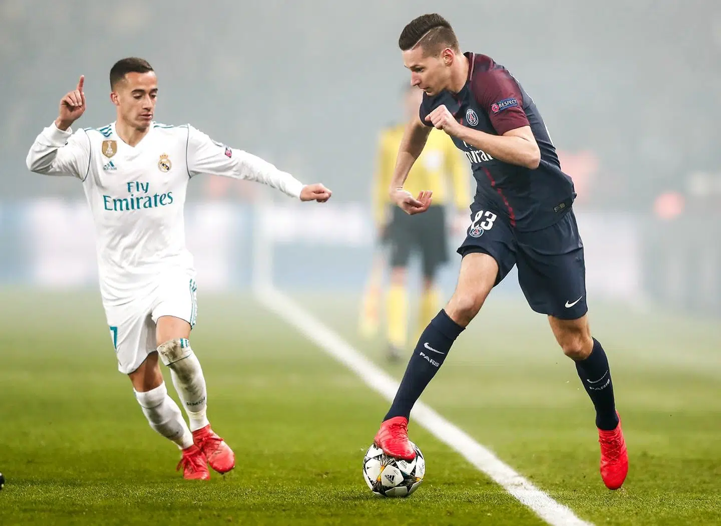 Julian Draxler i aktion i kampen mod Real Madrid.