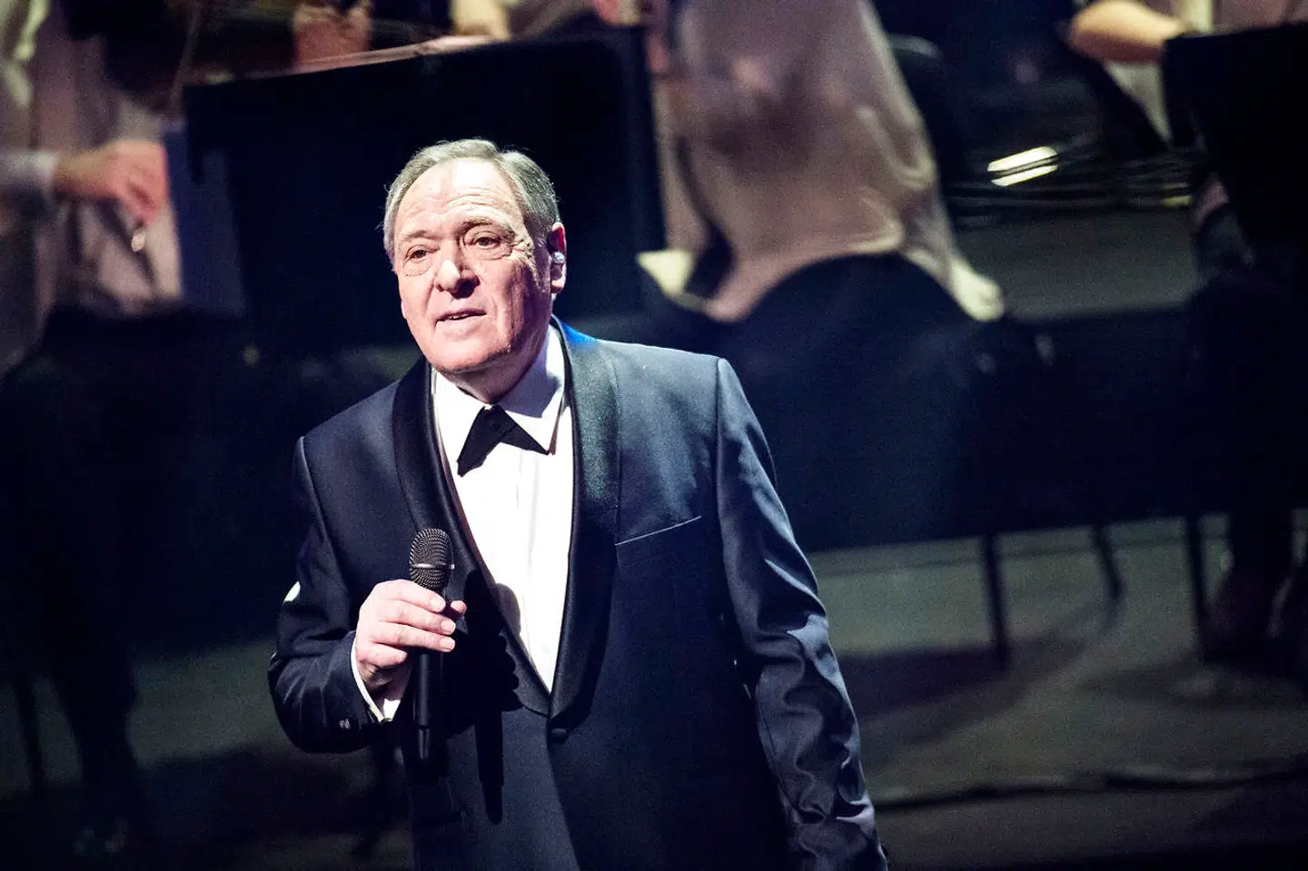 Dario Campeotto der, hvor han elsker at være - på scenen.